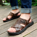 Sandália Masculina Ortopédica em Couro Legítimo - Compre 1 Leve 2