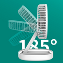 Ventilador Portátil Recarregável USB de 3 Velocidades MaxFresh - Compre 1 Leve 2