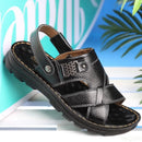 Sandália Masculina Ortopédica em Couro Legítimo - Compre 1 Leve 2