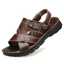 Sandália Masculina Ortopédica em Couro Legítimo - Compre 1 Leve 2