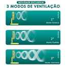 Ventilador Portátil Recarregável USB de 3 Velocidades MaxFresh - Compre 1 Leve 2