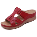 Sandália Feminina Ortopédica de Couro Soft Confort
