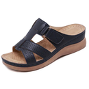 Sandália Feminina Ortopédica de Couro Soft Confort