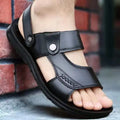 Sandália Masculina Ortopédica De Couro Legítimo